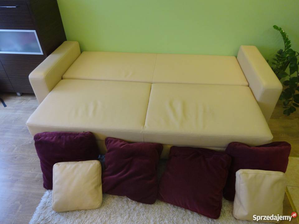 Sofa z funkcją spania WAJNERT ekoskóra Olsztyn