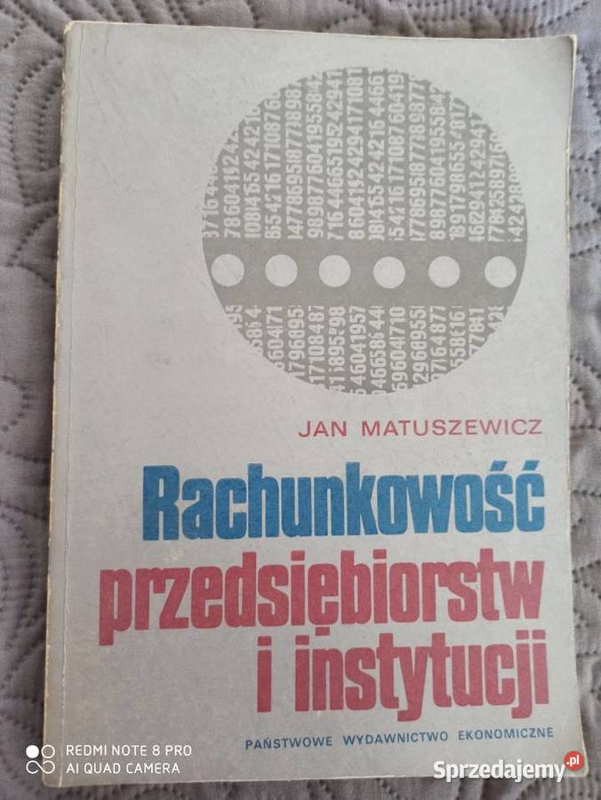 RACHUNKOWOŚĆ PRZEDSIĘBIORSTW I INSTYTUCJI J. Matuszewicz