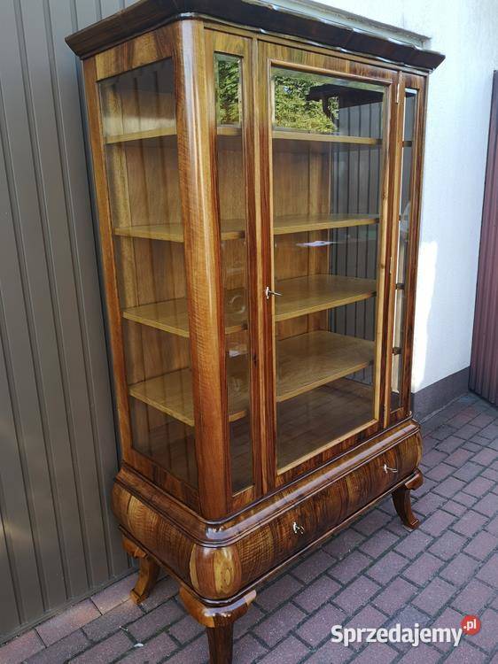 Witryna Serwantka ARTDECO Orzech Politura Stara