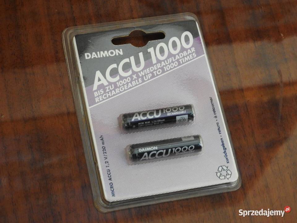 Akumulatorki Daimon Accu 1000 RX03 12V 220 mAh Przemyśl