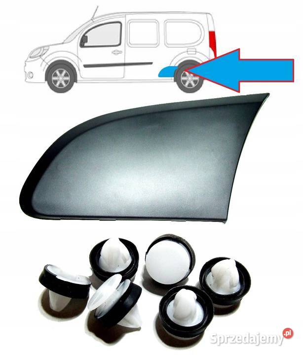 LISTWA LEWA PRZED KOŁEM BOK RENAULT KANGOO Listwy i nakładki dolnośląskie