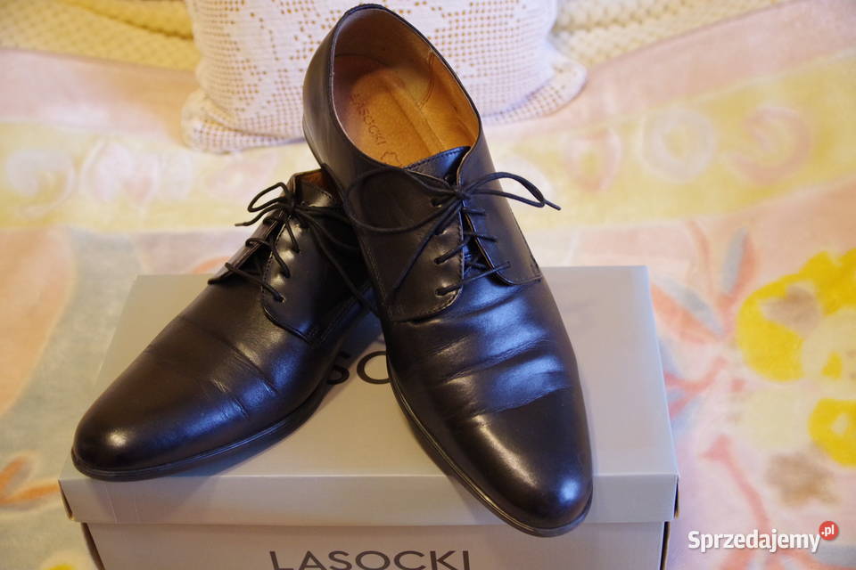 Buty wizytowe 48 skórzane Lasocki Gdańsk sprzedam