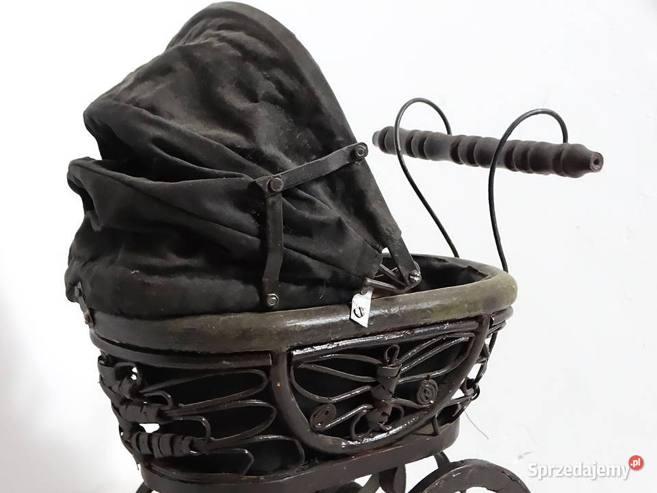 Rzadki Antykowy Wózek Kolekcjonerski Rzemiosło