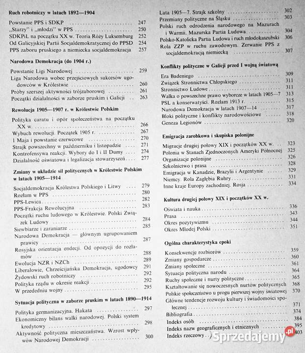 Historia Polski 17951914 Krzysztof Groniowski Rok wydania 1987 Chełm