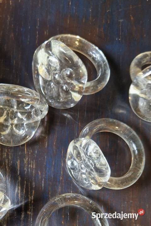 OBRĄCZKI NA SERWETKI Altom Poland szkło hand Lublin