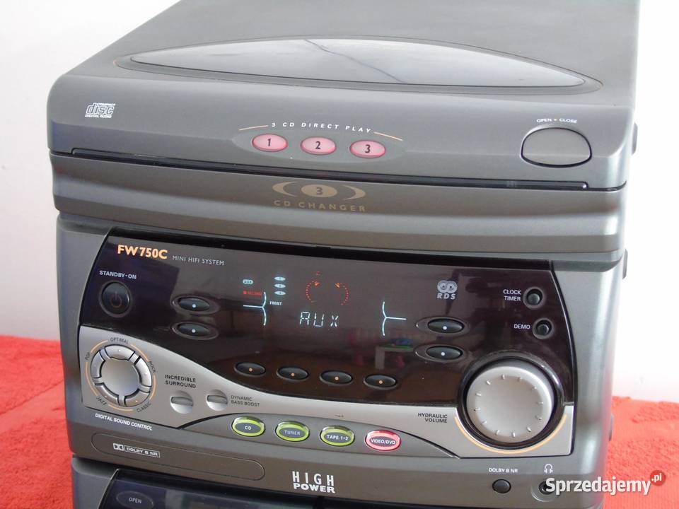 Wieża Philips FW750C AUX RDS magnetofony WYSYŁKA Jasło