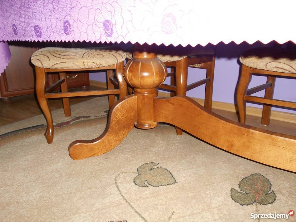 stół i krzesłami roczny stan ideał dolnośląskie Lubin