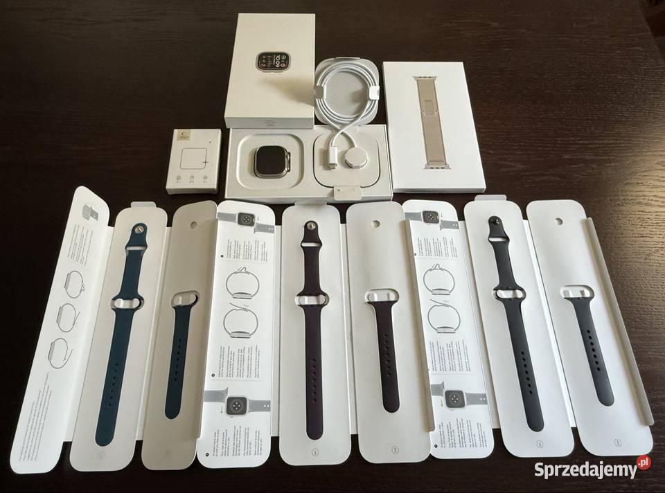 Apple Watch Ultra 2 Stan idealny duży zestaw Zamość