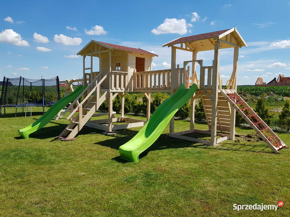 Place zabaw domek dzieci huśtawki montaż Poznań sprzedam
