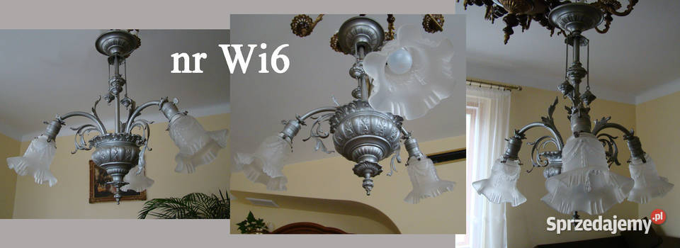 Lampa wisząca Wi1 Wi4 mosiądz prawdziwy okazja Przemyśl sprzedam