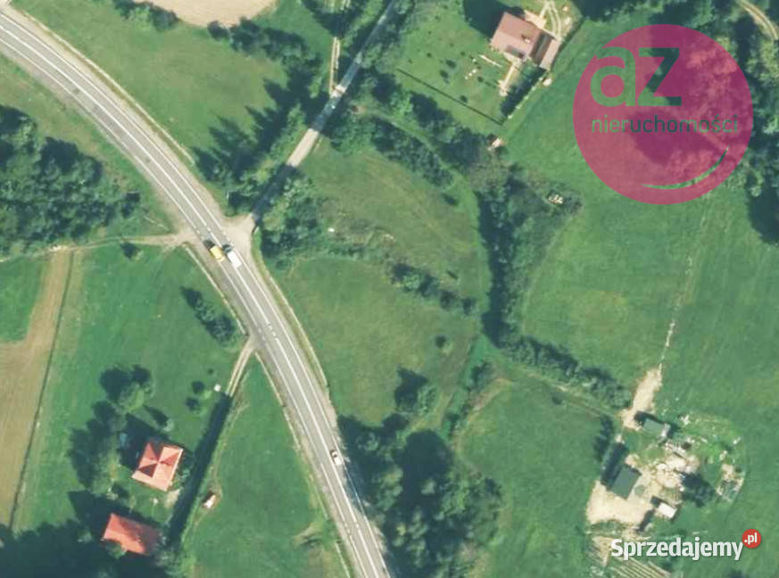 Działka inwestycyjna drodze krajowej Grybów handlowo-usługowa Sprzedaż małopolskie Gródek