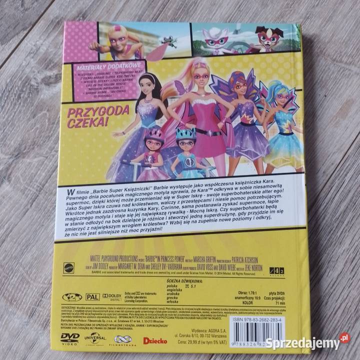 DVD Barbie Super Księżniczki Filmy małopolskie sprzedam