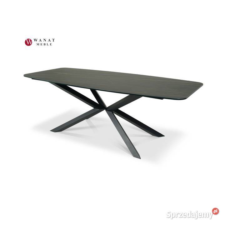 Stół ze spieku kwarcowego 200x100 Noir Desire 200cm śląskie
