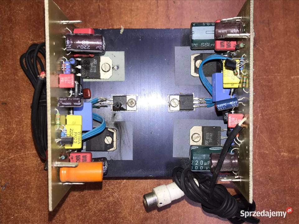 Wzmacniacz 120W DIY końcówka mocy kondensatory Elektronika sprzedam