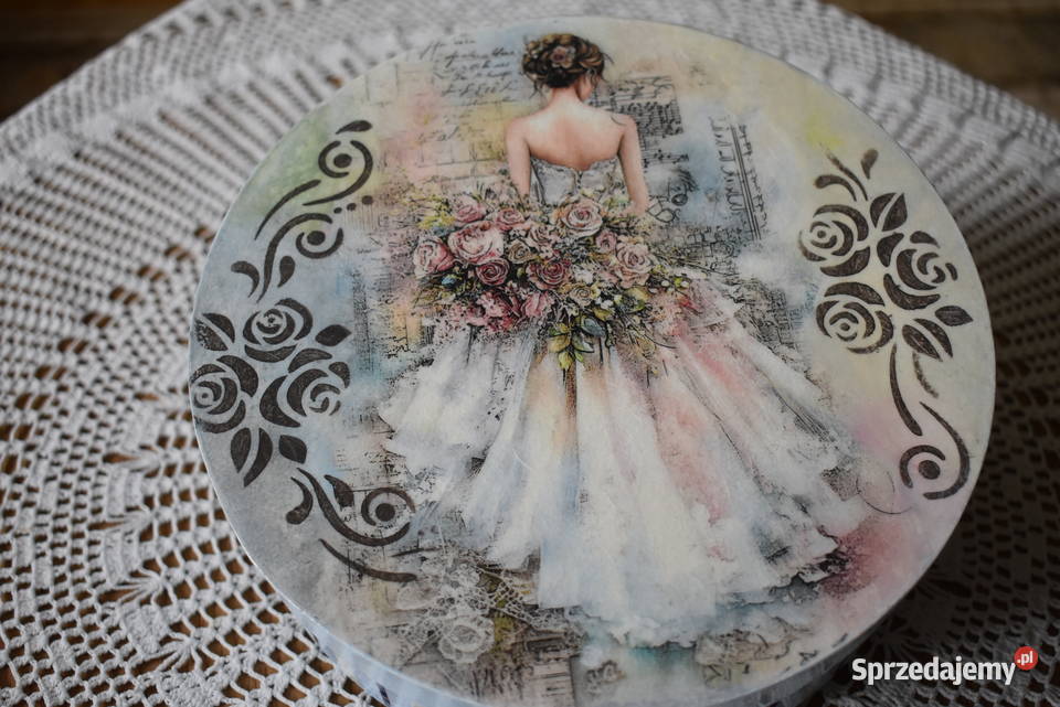 Pudełko rękodzieło decoupage Rękodzieło Warszawa