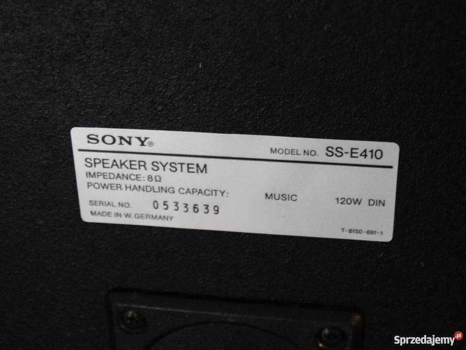 Kolumny Sony SSE410 2 x 120 wat WYSYŁKA Jasło