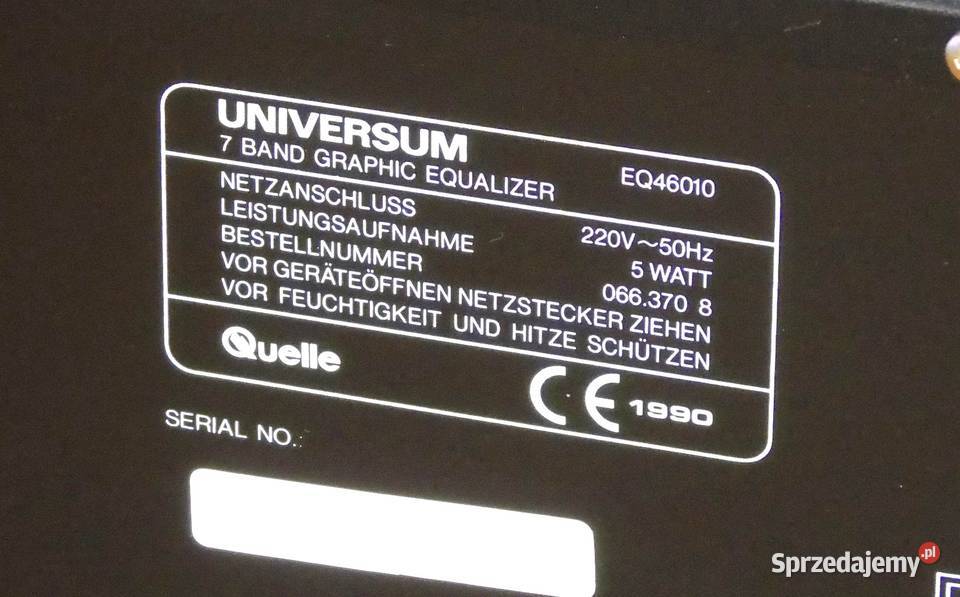 Korektor graficzny Universum EQ46010 sprawny Jasło