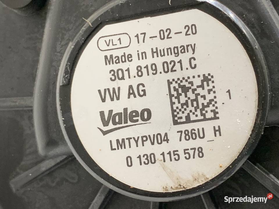 DMUCHAWA NAWIEWU VW TIGUAN 3Q1819021C WENTYLATOR