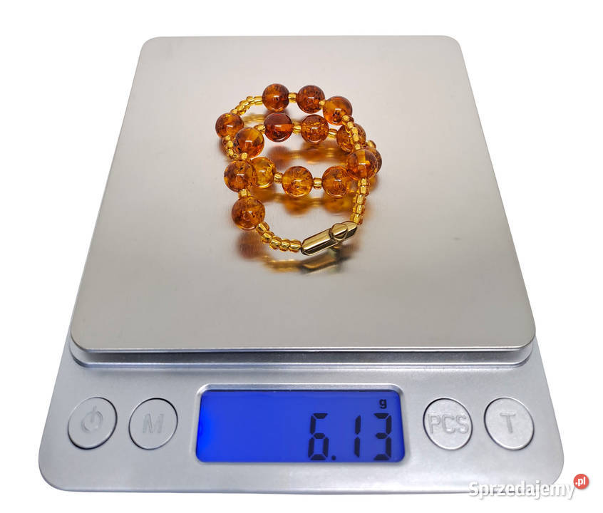 Bransoletka różaniec dziesiątka różańca BURSZTYN Warszawa
