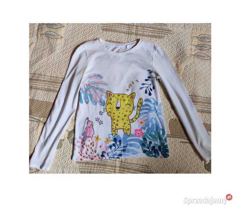 koszulka bluzka tshirt z kotkiem i ptaszkiem do Kielce