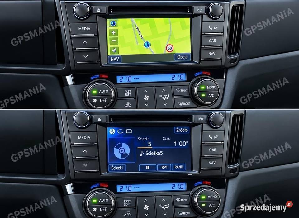 Mapy Toyota Auris Avensis Yaris Prius RAV 4 Aleksandrów Łódzki