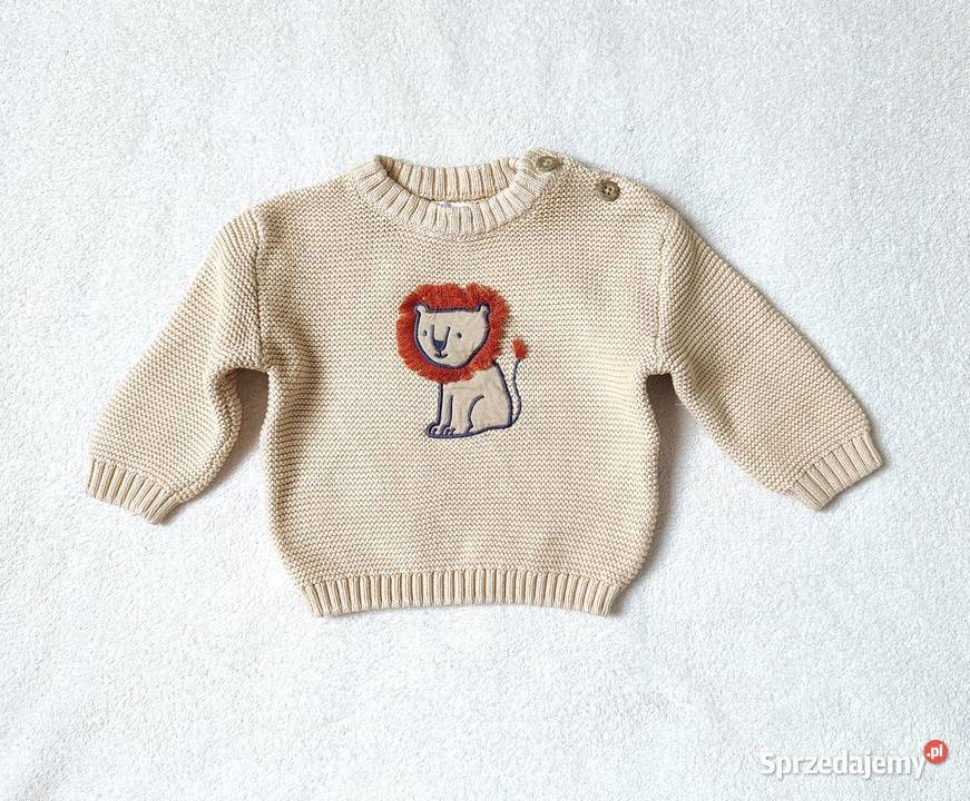 Sweter niemowlęcy Sinsay 68 pomarańczowy lew zachodniopomorskie Szczecin