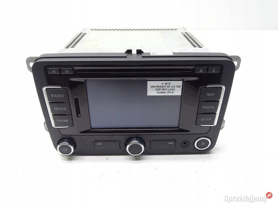 RADIO NAVI WYŚWIETLACZ GPS CD 3C8035279B VW
