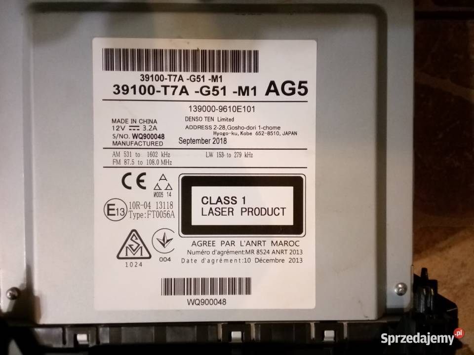 RADIO NAWIGACJA HONADA HRV 2018