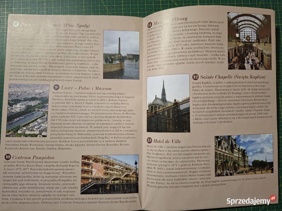 Ulicami Paryża mapa miasta