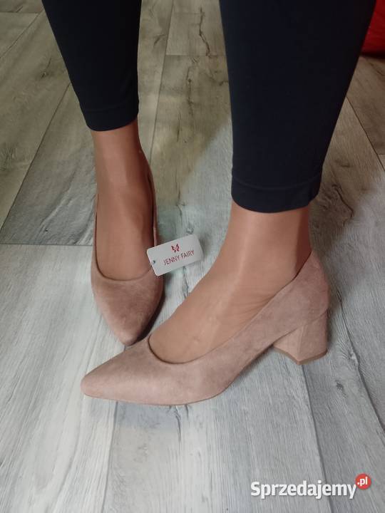 40 Jenny Fairy Beżowe czółenka wieczorowe NOWE inna