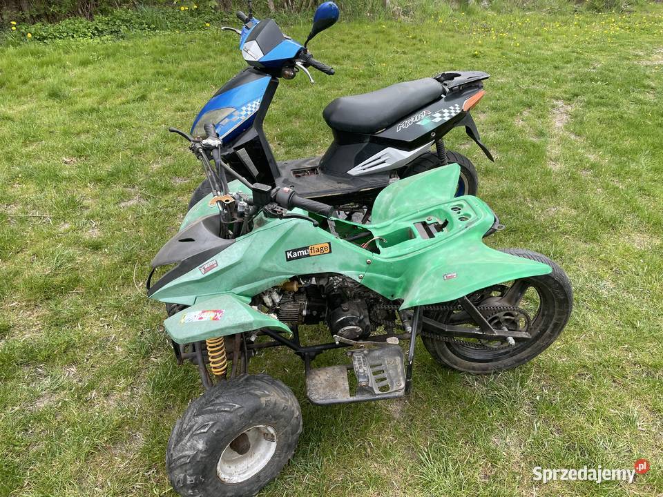 Quad 4t 125 i skuter 2t keeway matrix 50 uszkodzony
