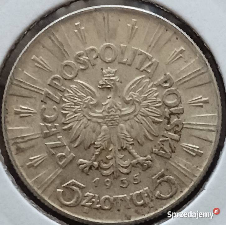 5 J Piłsudski 1935 r 1 oryginał mennicze Konin