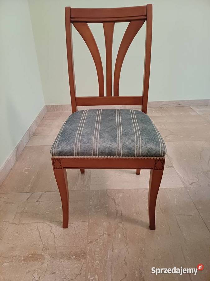 Rozkładany duży stół owalny 10 krzeseł 77cm Gdańsk