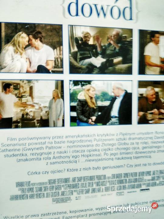 Dowód film Hopkins księgarnia Warszawa DVD sprzedam
