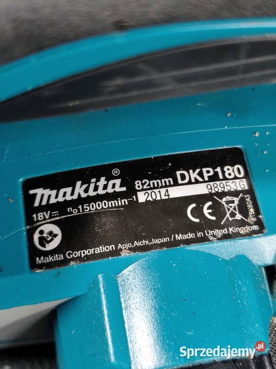Akumulatorowy Strug Do Drewna Makita DKP180Z łódzkie sprzedam