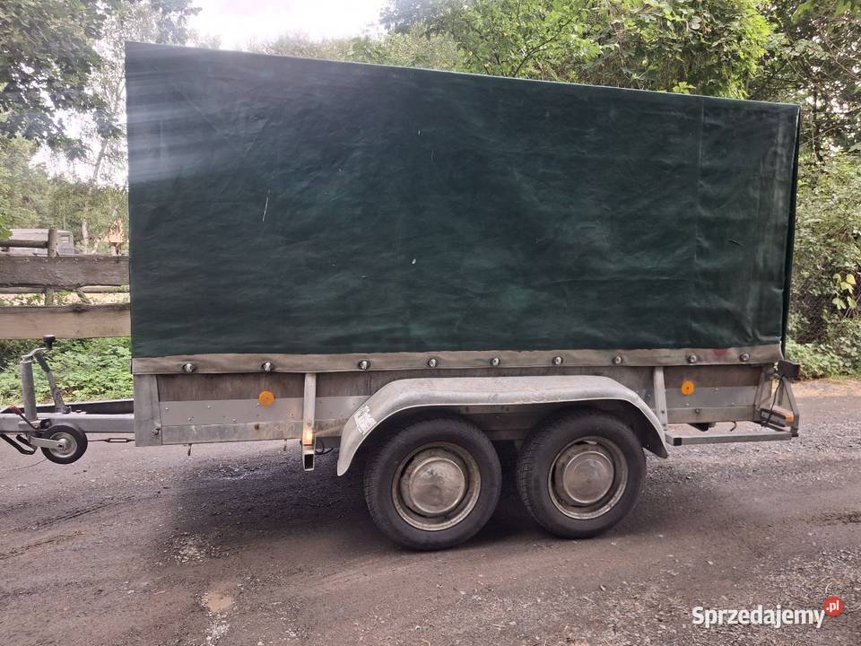Przyczepa dwuosiowa 300x130x150 plandeka Krosno Odrzańskie