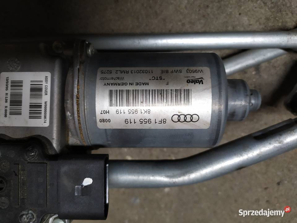Kpl mechanizm wycieraczek oryginał 8F1955119 Radlin sprzedam
