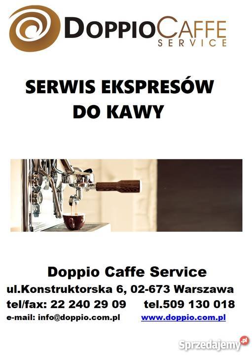 Serwis Ekspresów do Kawy Warszawa mazowieckie