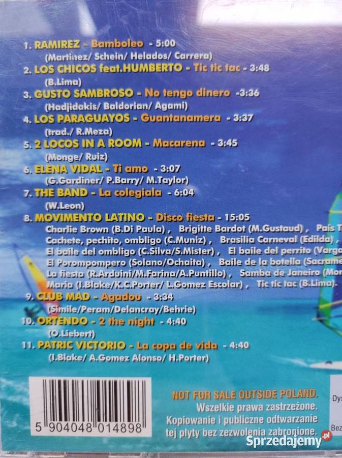 1998 Tropical dance składanka na lato płyta cd sprzedam