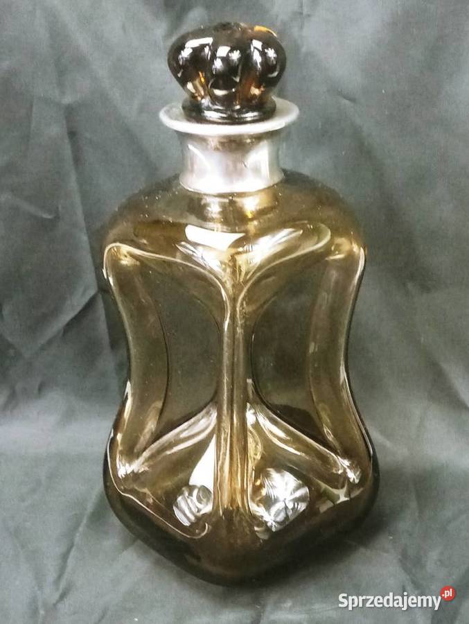 Karafka Klepsydra Srebro 830S szkło Szwecja sprzedam