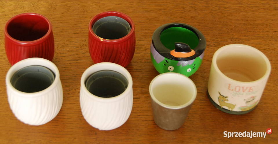 Mały Doniczki zestaw 7 ceramika mazowieckie Warszawa