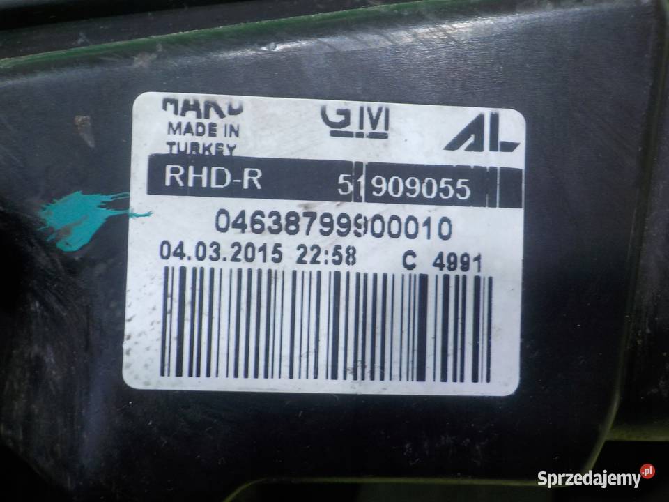 OPEL COMBO D 13 CDTI 15r L1H1 lampa prawa przod Suków