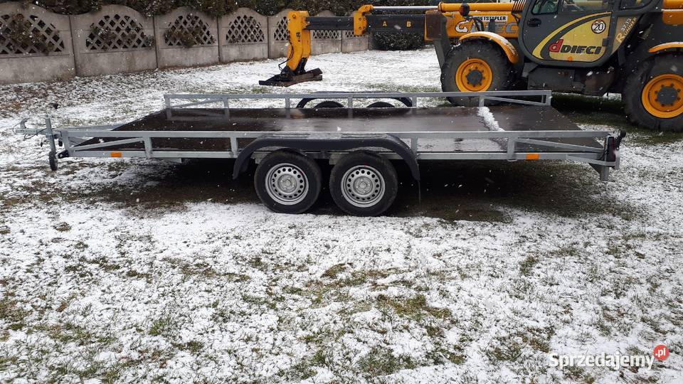 Przyczepa platforma 20x45 towarowe sprzedam