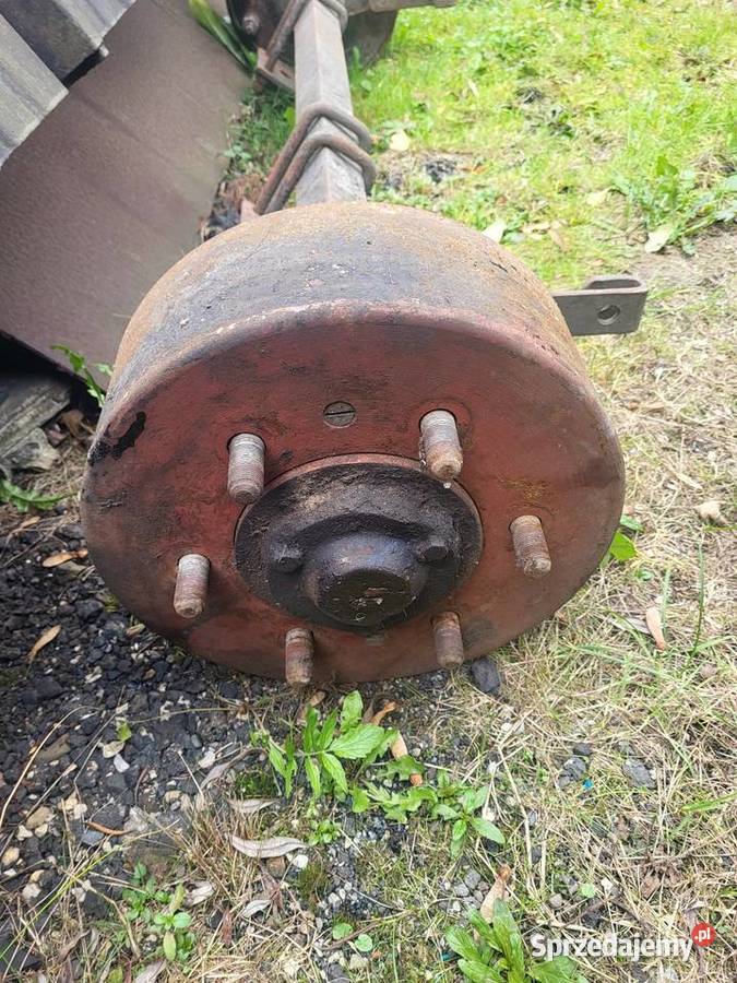 Oś z hamulcem do przyczepy sam nieuszkodzony śląskie