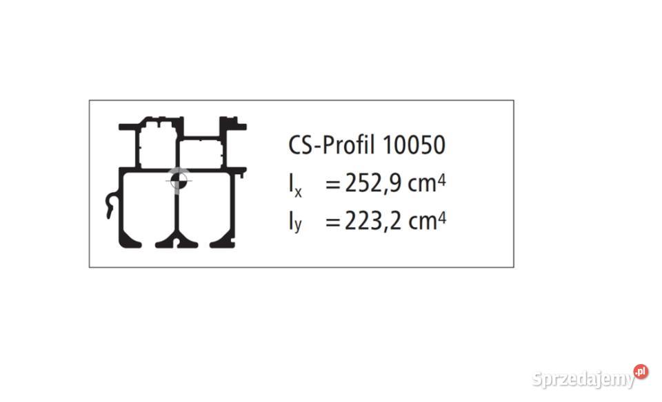 Profil kurtynowy H1005 mm L13600 mm Przysieka Polska