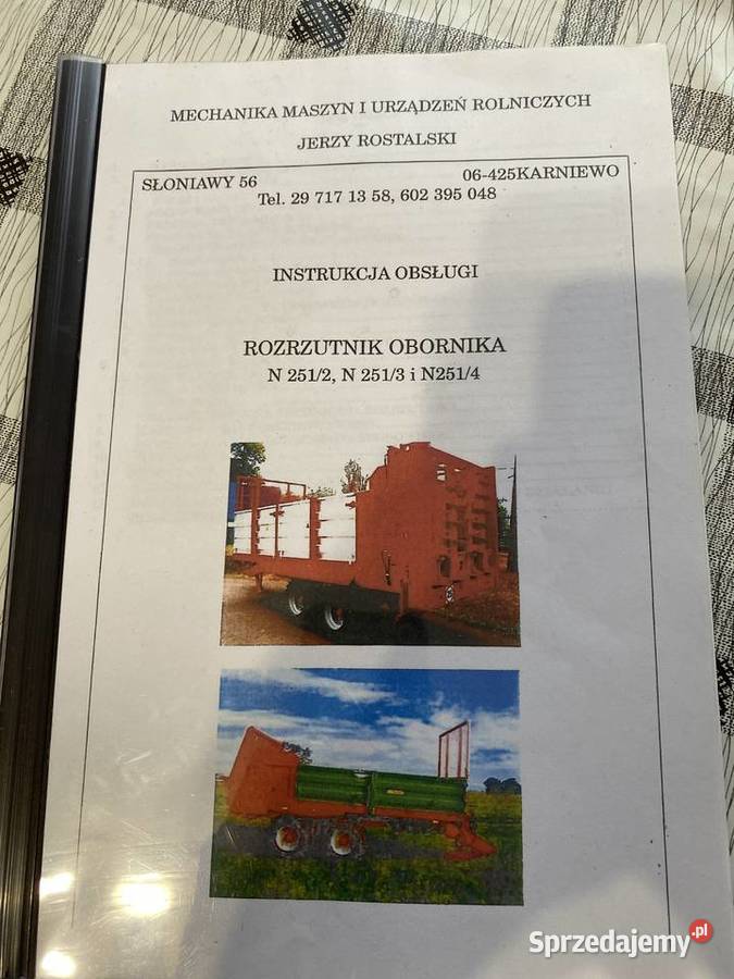 Rozrzutnik obornika 8t Czarnoty