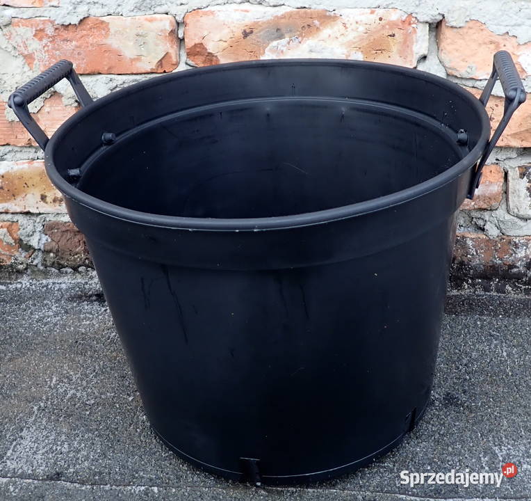 Doniczki produkcyjne 20 L 36 20L z uchwytami czarny Siewierz