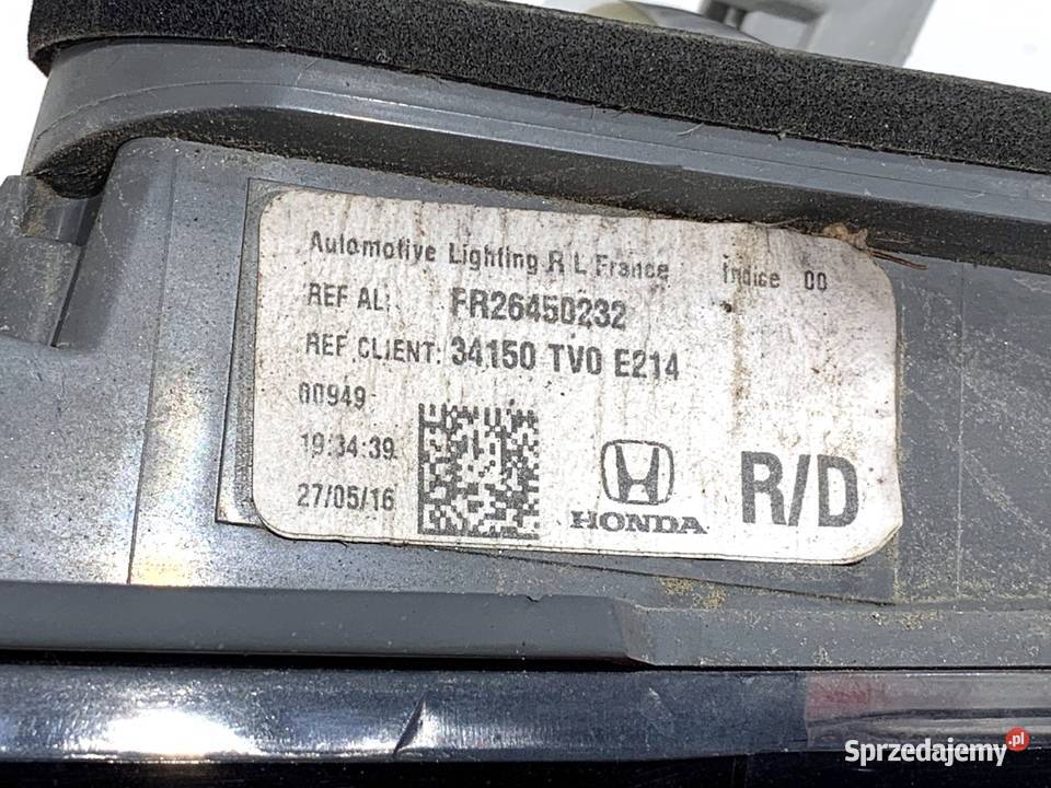 LAMPA TYŁ PRAWA WEWNĘTRZNA HONDA CIVIC IX