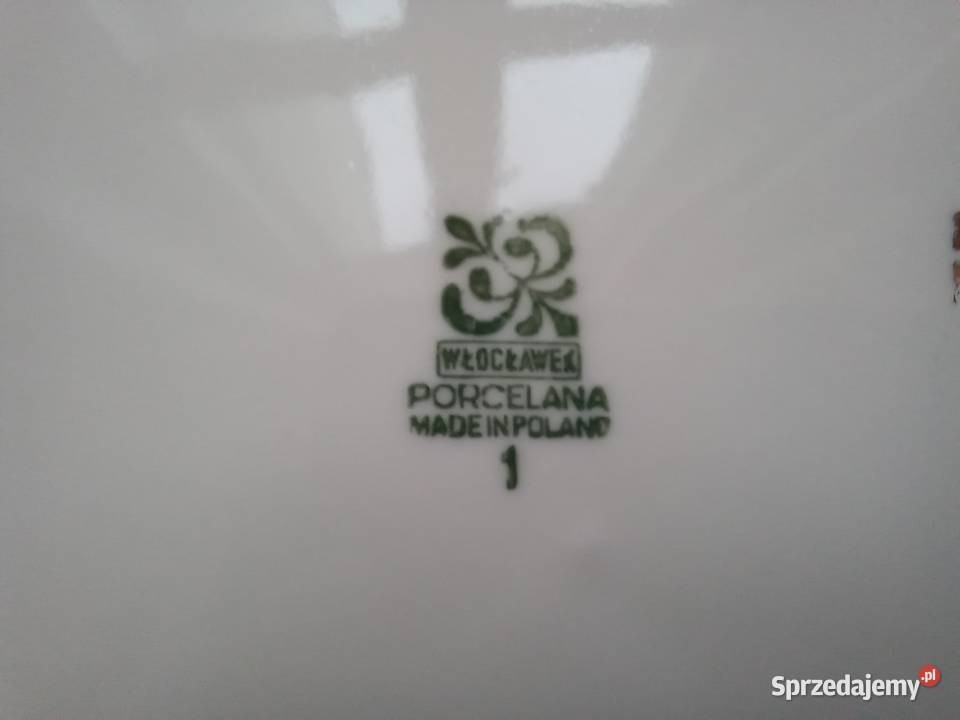 porcelana stary talerz patera włocławek