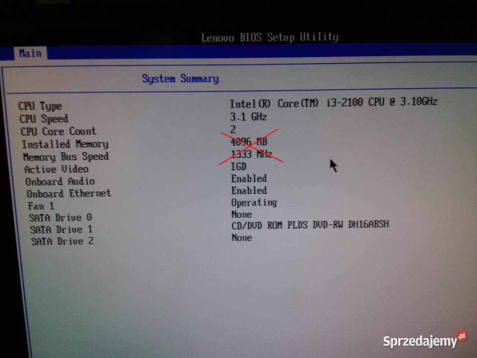 SFF lenovo M91p i32100 31Ghz DDR3 4GB Bydgoszcz sprzedam